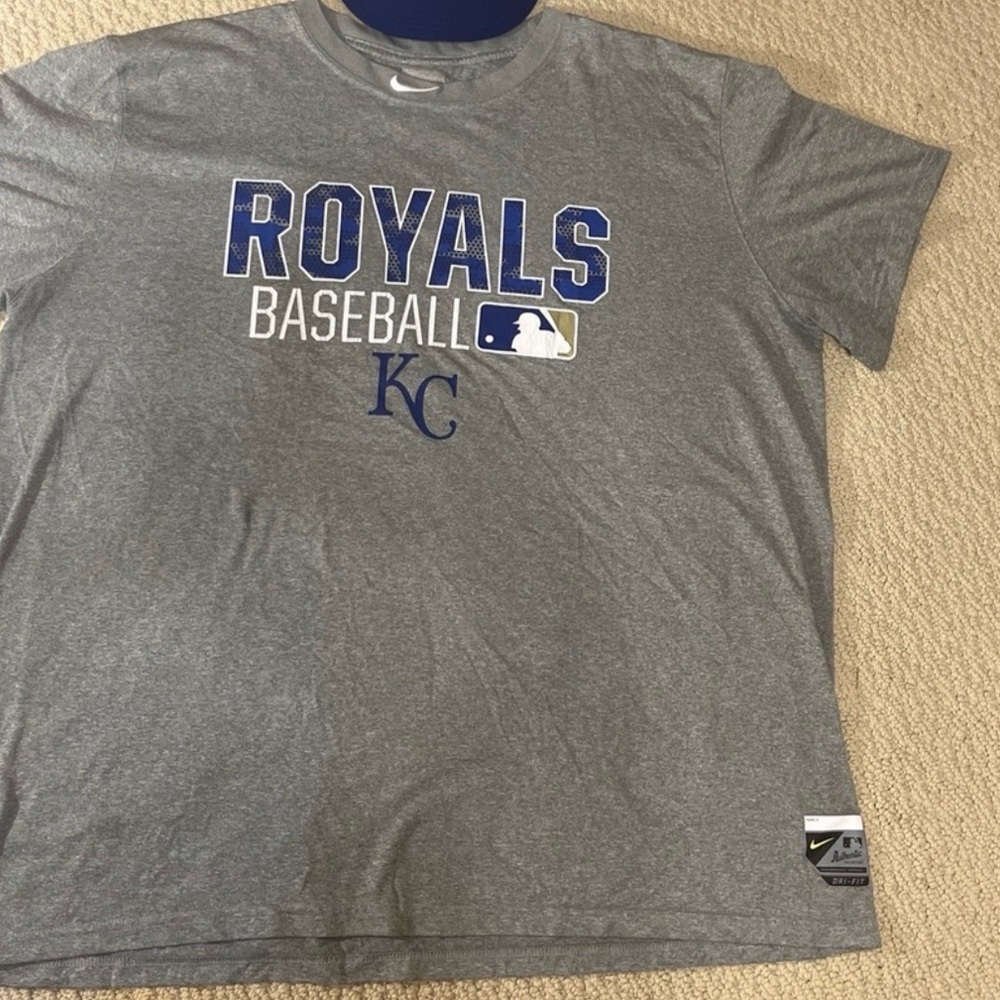 Nike Gray Royals Baseball Jersey